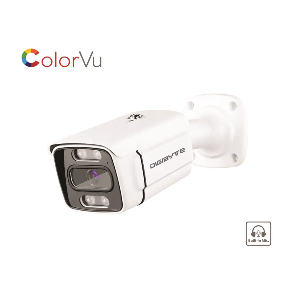 5MP IP Silver 3.6mm Colorvu Audio 4Array Meral Bullet Camera