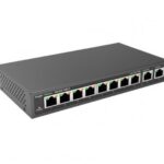 8+2 Port Uplink Giga POE Switch 8Fe + 2Ge